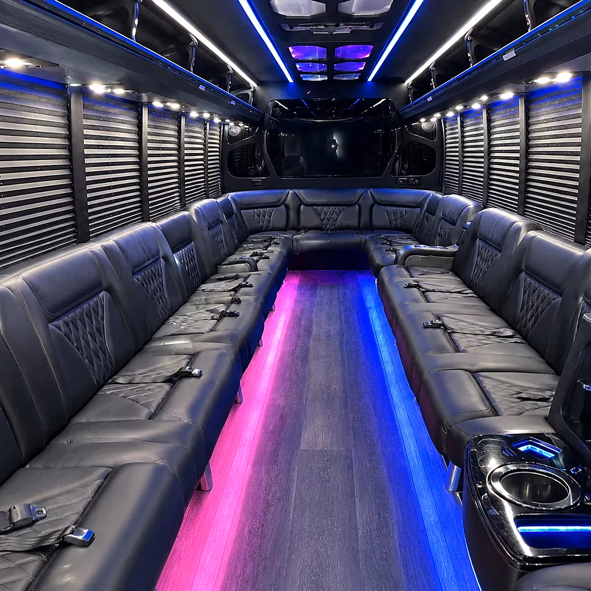 Phoenix Bachelor & Bachelorette Transportation party bus interior