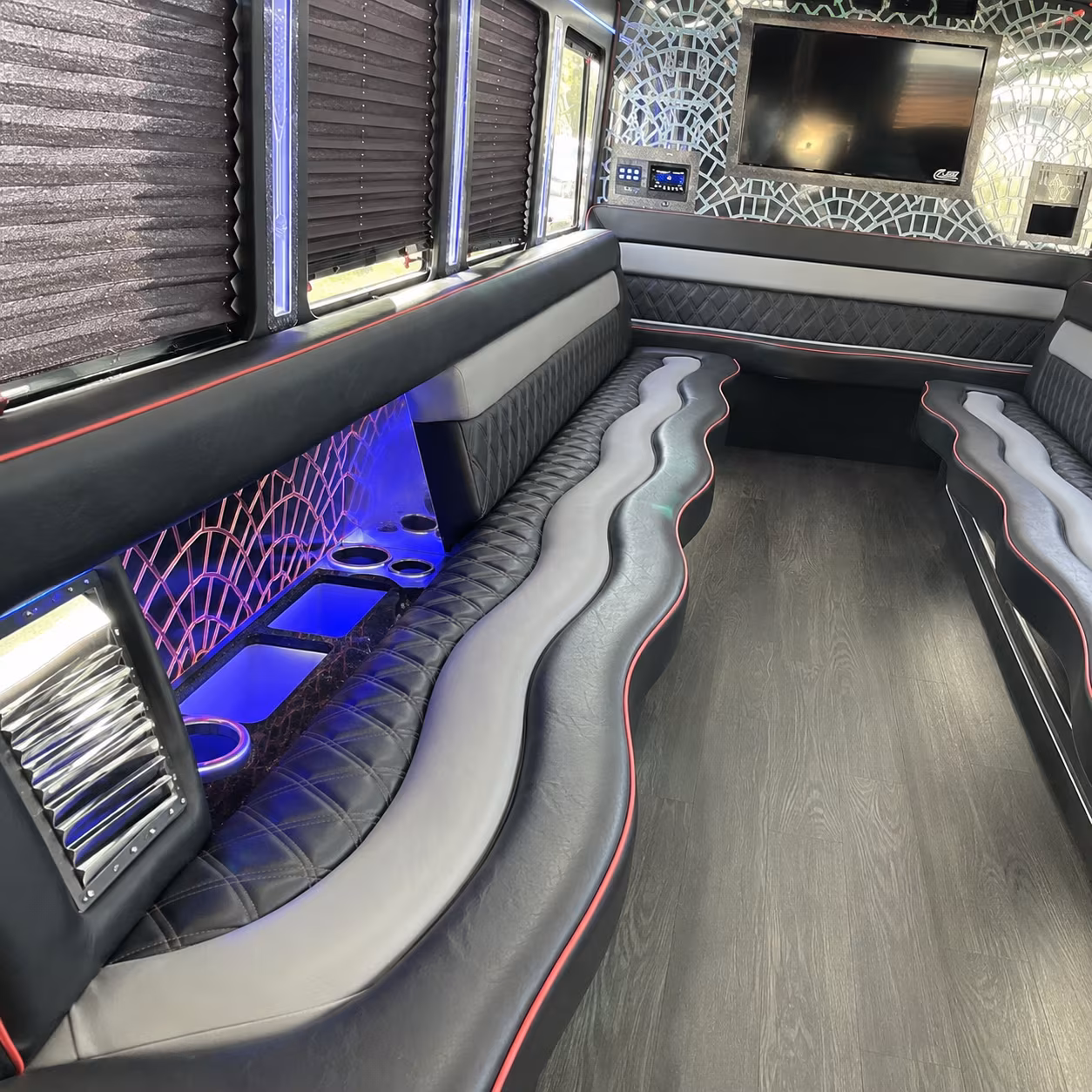 Phoenix Bachelor & Bachelorette Transportation party bus interior