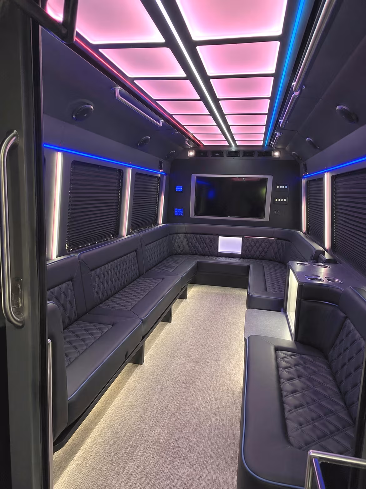 Phoenix Prom & Homecoming Transportation party bus interior